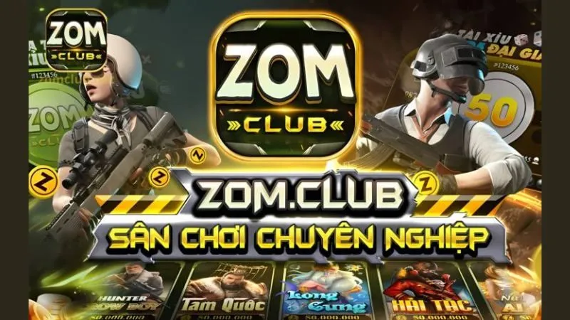 Giao diện 3D ZomClub – nền tảng giải trí trực tuyến