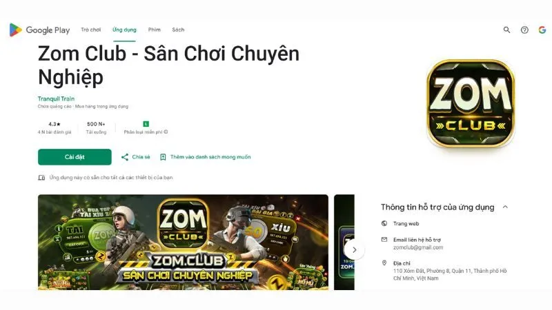 Hình ảnh Vao Zomclub Tai App Ve Adroid trong bài viết ZomClub Tải App: Bước Đến Những Giây Phút Giải Trí Đỉnh Cao. Vào ZomClub tải app về Android