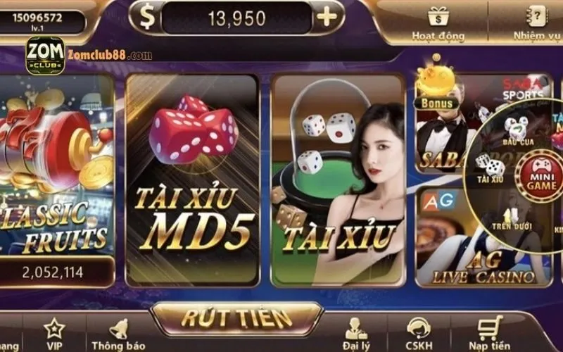 Hình ảnh Choi Tai Xiu Truc Tuyen Zomclub 3 trong bài viết Chơi tài xỉu trực tuyến ZomClub: Thắng lớn tại sòng online. Chơi tài xỉu trực tuyến ZomClub