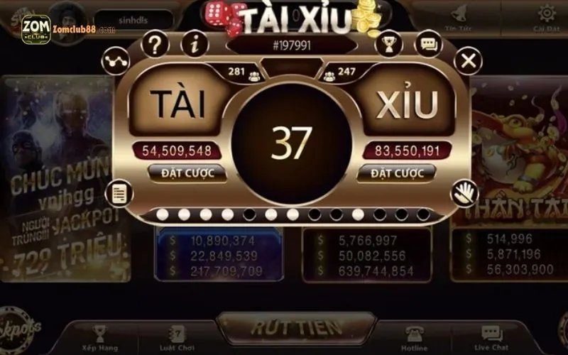 Mini game Tài Xỉu ZomClub: Chiến thuật thắng lớn